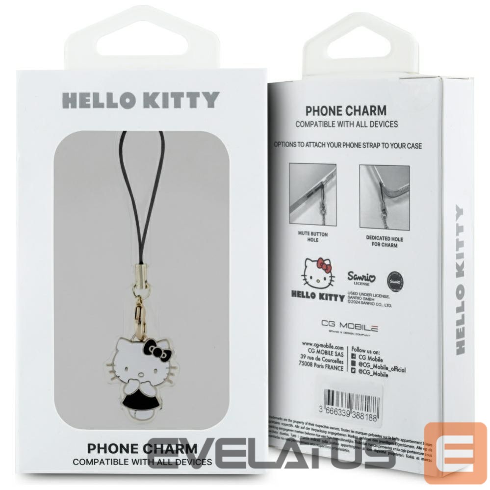Другие товары Hello Kitty Hello Kitty Charm Kitty Cute Pendant - Black