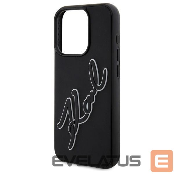 Другие товары Karl Lagerfeld Karl Lagerfeld 3D Rubber Signature Case for iPhone 15 Pro - Black