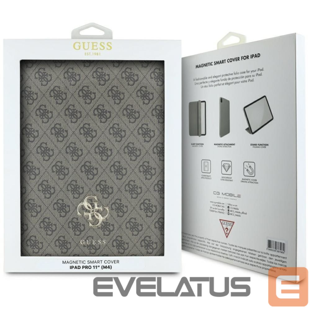 Другие товары Guess Guess GUFC11PM24PS4SGW iPad Pro 11" 2024 brown Magnetic 4G Big Logo