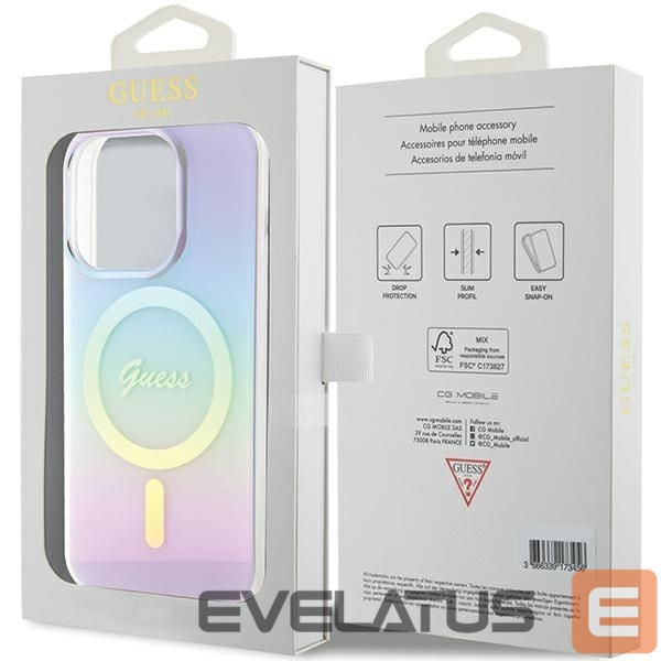 Другие товары Guess Guess GUHMP15XHITSU iPhone 15 Pro Max 6.7" purple/purple hardcase IML Iridescent MagSafe