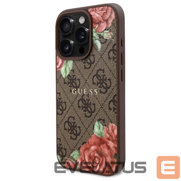 Другие товары Guess Guess GUHMP16LP4ROPEMCW iPhone 16 Pro 6.3" brown/brown hardcase 4G Flowers Print MagSafe