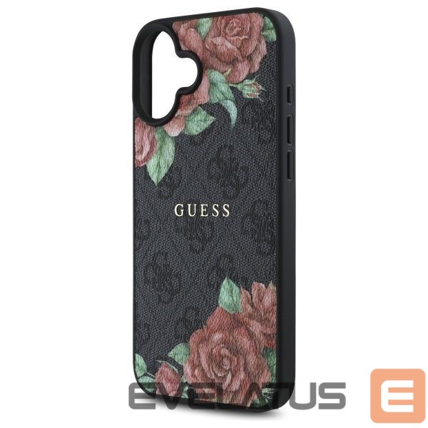 Другие товары Guess Guess GUHMP16SP4ROPEMCK iPhone 16 6.1" black/black hardcase 4G Flowers Print MagSafe