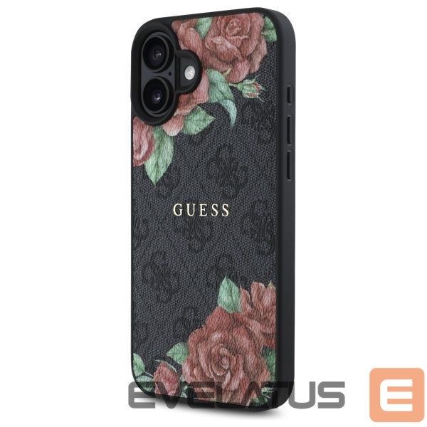 Другие товары Guess Guess GUHMP16SP4ROPEMCK iPhone 16 6.1" black/black hardcase 4G Flowers Print MagSafe