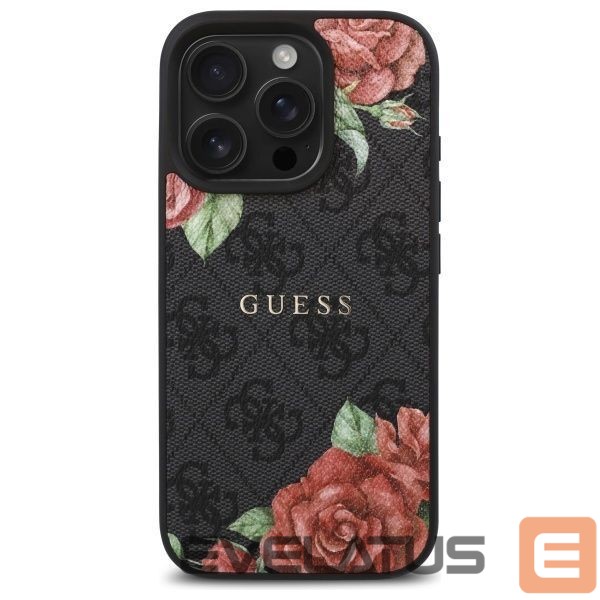 Другие товары Guess Guess GUHMP16XP4ROPEMCK iPhone 16 Pro Max 6.9" black/black hardcase 4G Flowers Print MagSafe
