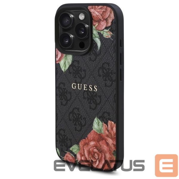 Другие товары Guess Guess GUHMP16XP4ROPEMCK iPhone 16 Pro Max 6.9" black/black hardcase 4G Flowers Print MagSafe