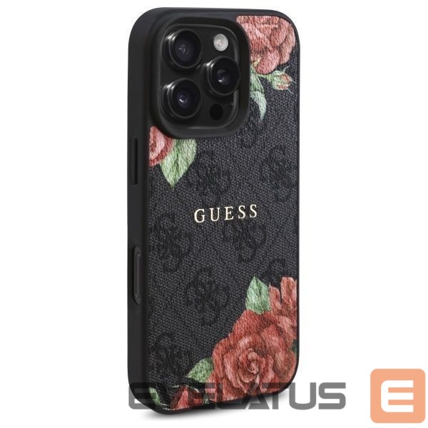Другие товары Guess Guess GUHMP16XP4ROPEMCK iPhone 16 Pro Max 6.9" black/black hardcase 4G Flowers Print MagSafe