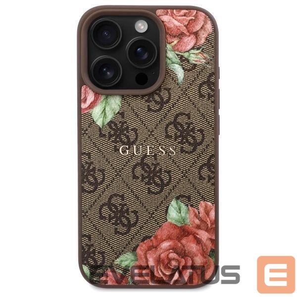 Другие товары Guess Guess GUHMP16XP4ROPEMCW iPhone 16 Pro Max 6.9" brown/brown hardcase 4G Flowers Print MagSafe