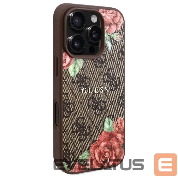 Другие товары Guess Guess GUHMP16XP4ROPEMCW iPhone 16 Pro Max 6.9" brown/brown hardcase 4G Flowers Print MagSafe