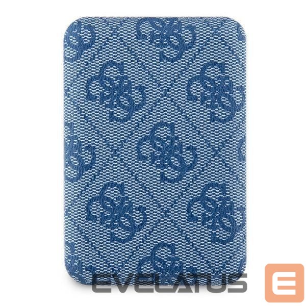 Другие товары Guess Guess Powerbank inductive 15W GUPB5FP4EMGB 5000mAh blue/blue 4G Leather Metal Logo MagSafe