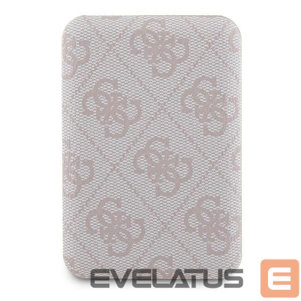 Другие товары Guess Guess Powerbank inductive 15W GUPB5FP4EMGP 5000mAh pink/pink 4G Leather Metal Logo MagSafe
