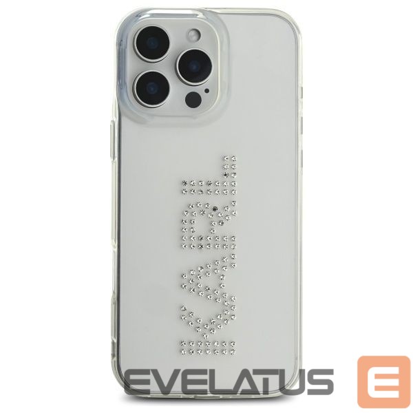 Другие товары Karl Lagerfeld Karl Lagerfeld KLHCP16XHKLSTDCT iPhone 16 Pro Max 6.9" Clear Hard Case IML Rhinestones Logo