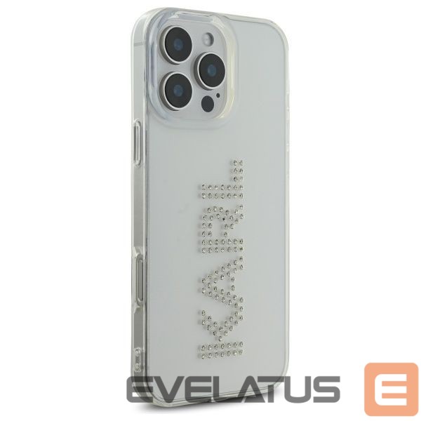 Другие товары Karl Lagerfeld Karl Lagerfeld KLHCP16XHKLSTDCT iPhone 16 Pro Max 6.9" Clear Hard Case IML Rhinestones Logo