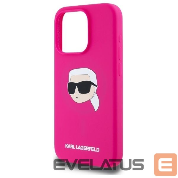 Другие товары Karl Lagerfeld Karl Lagerfeld KLHMP15LSKHPPPLF iPhone 15 Pro 6.1" fuchsia/fuschia hardcase Silicone Karl Head Print MagSafe
