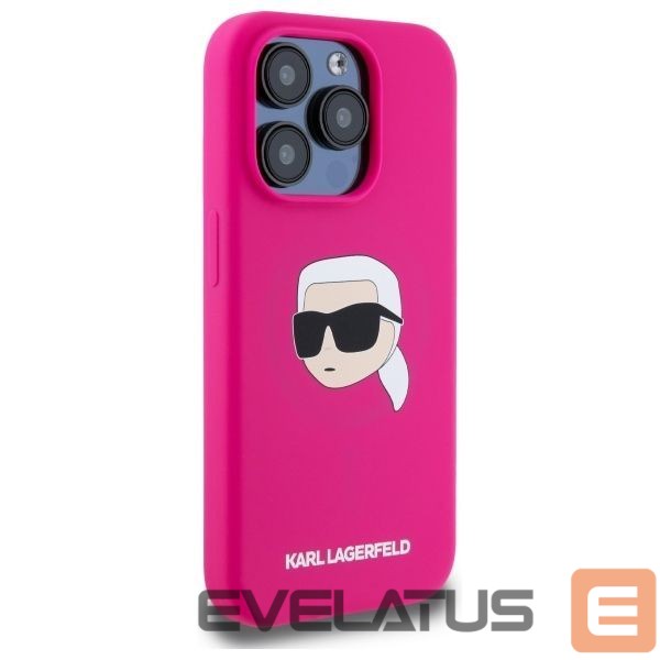Другие товары Karl Lagerfeld Karl Lagerfeld KLHMP15LSKHPPPLF iPhone 15 Pro 6.1" fuchsia/fuschia hardcase Silicone Karl Head Print MagSafe