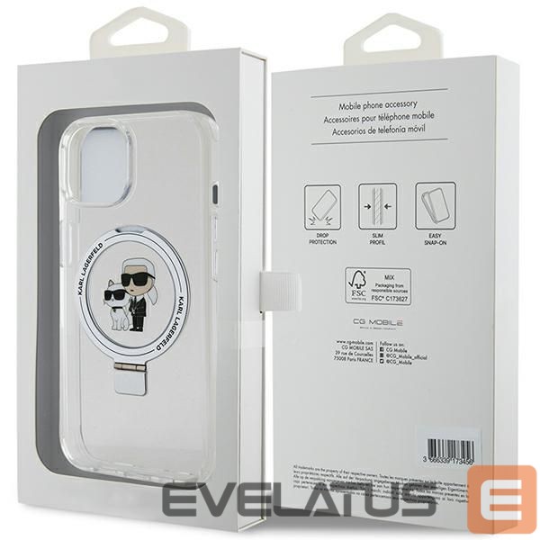 Другие товары Karl Lagerfeld Karl Lagerfeld KLHMP15MHMRSKCH iPhone 15 Plus / 14 Plus 6.7" white/white hardcase Ring Stand Karl&Choupette MagSafe
