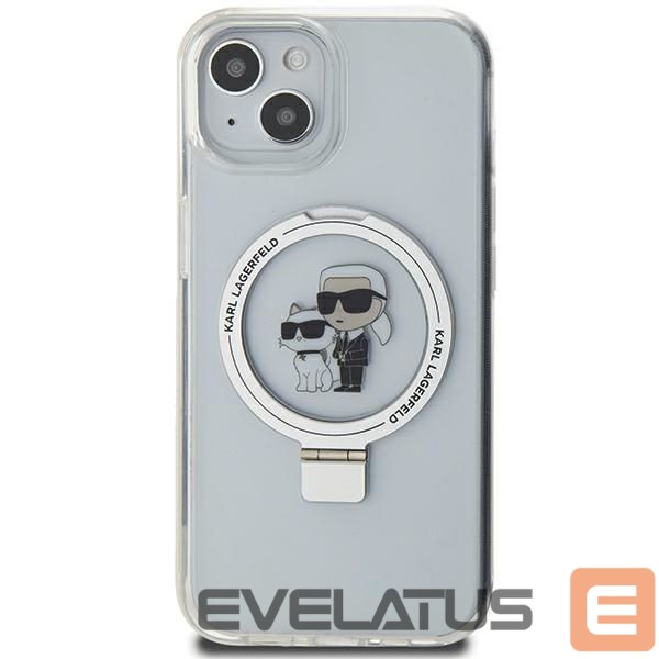 Другие товары Karl Lagerfeld Karl Lagerfeld KLHMP15SHMRSKCH iPhone 15 / 14 / 13 6.1" white/white hardcase Ring Stand Karl&Choupette MagSafe