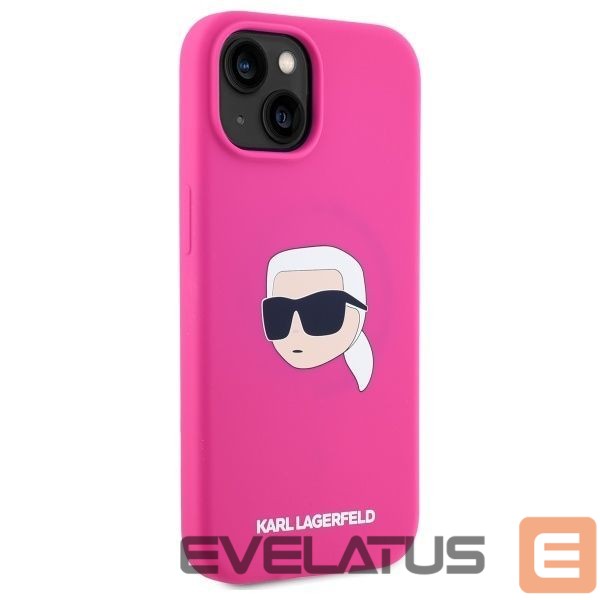 Другие товары Karl Lagerfeld Karl Lagerfeld KLHMP15SSKHPPLF iPhone 15 6.1" fuchsia/fuschia hardcase Silicone Karl Head Print MagSafe