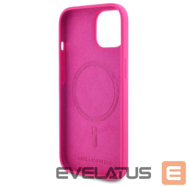 Другие товары Karl Lagerfeld Karl Lagerfeld KLHMP15SSKHPPLF iPhone 15 6.1" fuchsia/fuschia hardcase Silicone Karl Head Print MagSafe