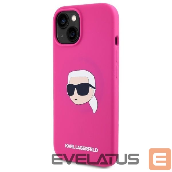 Другие товары Karl Lagerfeld Karl Lagerfeld KLHMP15SSKHPPLF iPhone 15 6.1" fuchsia/fuschia hardcase Silicone Karl Head Print MagSafe