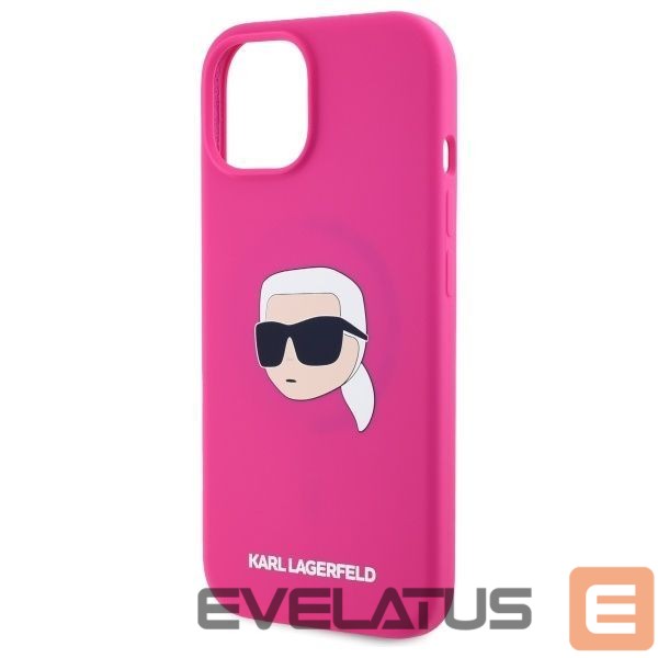 Другие товары Karl Lagerfeld Karl Lagerfeld KLHMP15SSKHPPLF iPhone 15 6.1" fuchsia/fuschia hardcase Silicone Karl Head Print MagSafe
