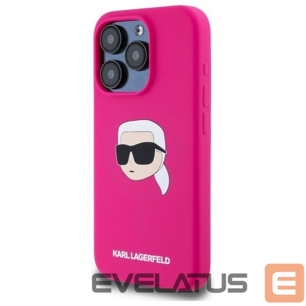 Другие товары Karl Lagerfeld Karl Lagerfeld KLHMP15XSKHPPLF iPhone 15 Pro Max 6.7" fuchsia/fuschia hardcase Silicone Karl Head Print MagSafe