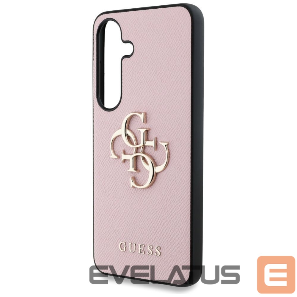 Другие товары Guess Guess Grained Big 4G Logo Small Classic Logo case for Samsung Galaxy S25 Plus pink
