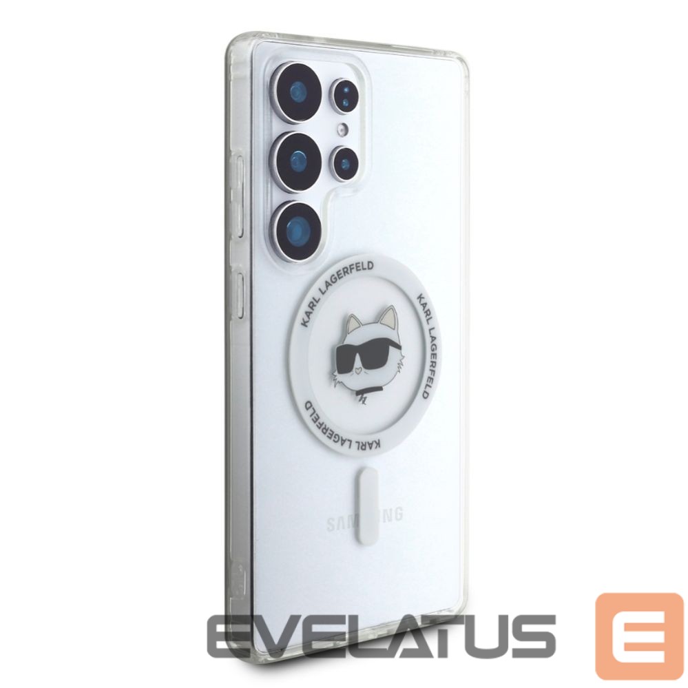 Другие товары Karl Lagerfeld Case Karl Lagerfeld Button Choupette Head Printed Logo MagSafe Samsung Galaxy S25 Ultra white