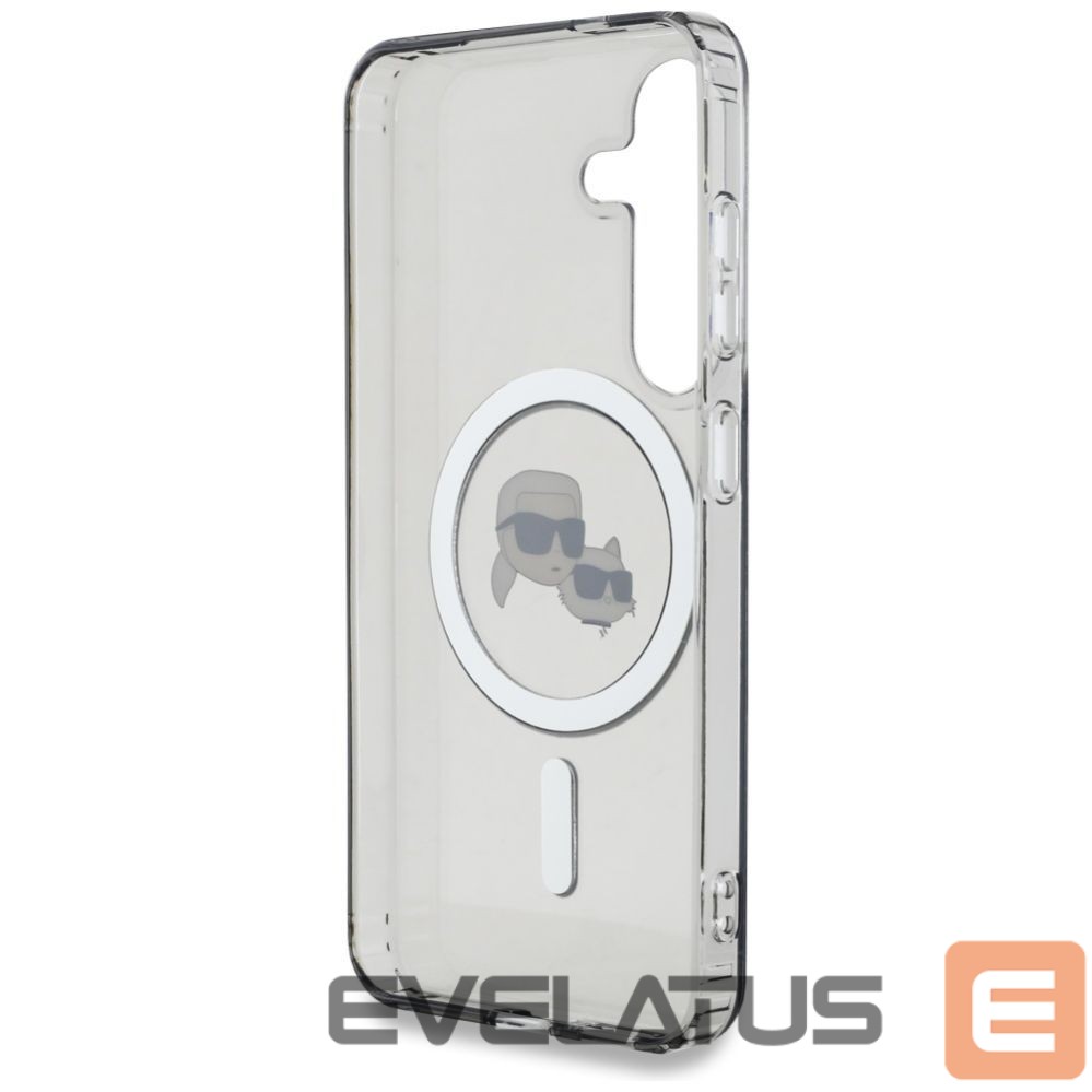 Другие товары Karl Lagerfeld Karl Lagerfeld Button Karl & Choupette Heads Printed Logo MagSafe Samsung Galaxy S25 case black