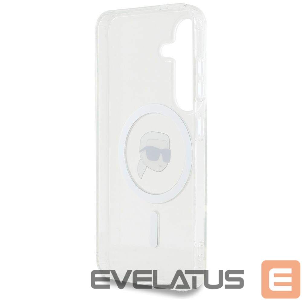 Другие товары Karl Lagerfeld Case Karl Lagerfeld Button Karl Head Printed Logo MagSafe Samsung Galaxy S25 white