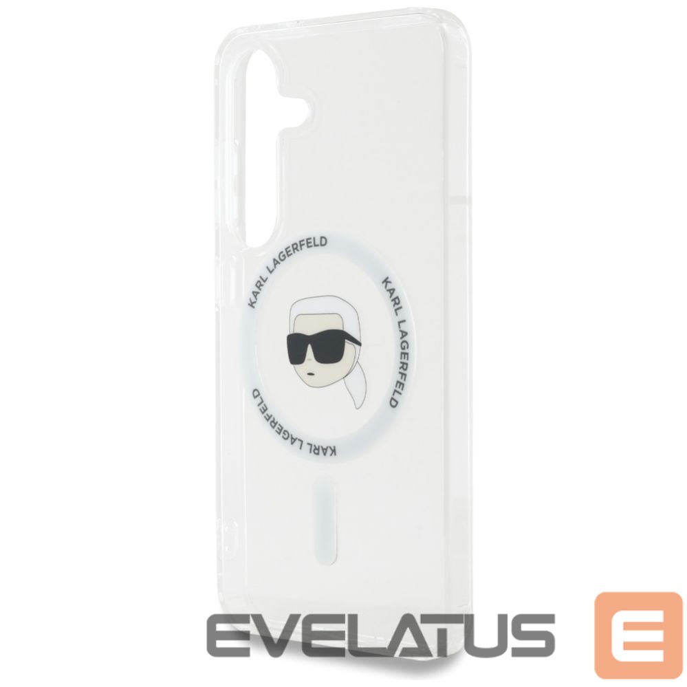Другие товары Karl Lagerfeld Case Karl Lagerfeld Button Karl Head Printed Logo MagSafe Samsung Galaxy S25 white