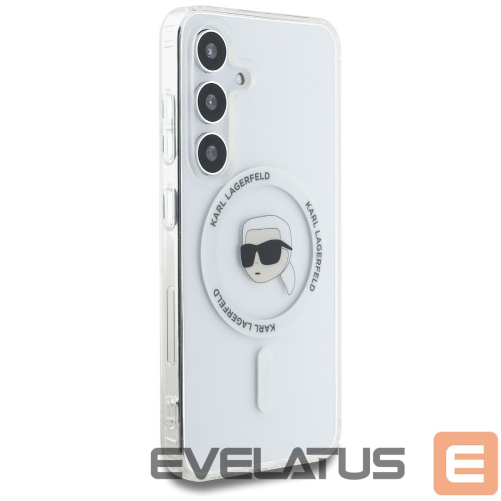 Другие товары Karl Lagerfeld Case Karl Lagerfeld Button Karl Head Printed Logo MagSafe Samsung Galaxy S25 white