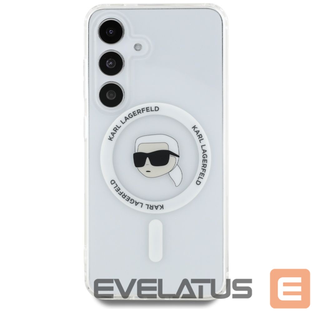 Другие товары Karl Lagerfeld Case Karl Lagerfeld Button Karl Head Printed Logo MagSafe Samsung Galaxy S25 white