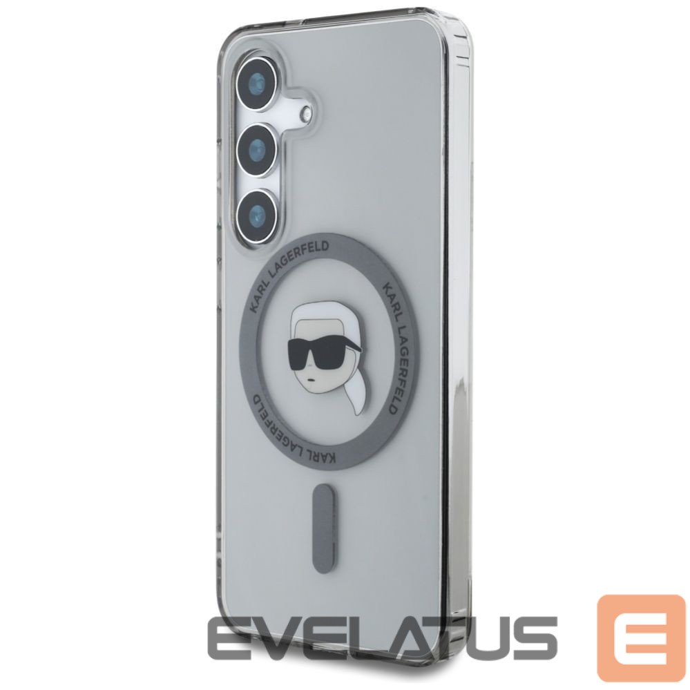 Другие товары Karl Lagerfeld Case Karl Lagerfeld Button Karl Head Printed Logo MagSafe Samsung Galaxy S25 black