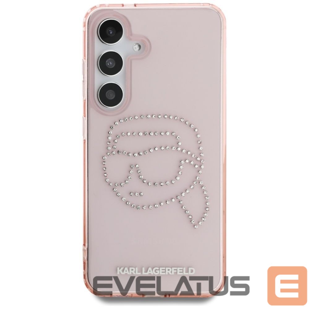 Другие товары Karl Lagerfeld Karl Lagerfeld Rhinestones K. Head Logo Samsung Galaxy S25 Case Pink