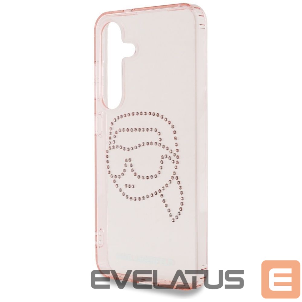 Другие товары Karl Lagerfeld Karl Lagerfeld Rhinestones K. Head Logo Samsung Galaxy S25 Case Pink
