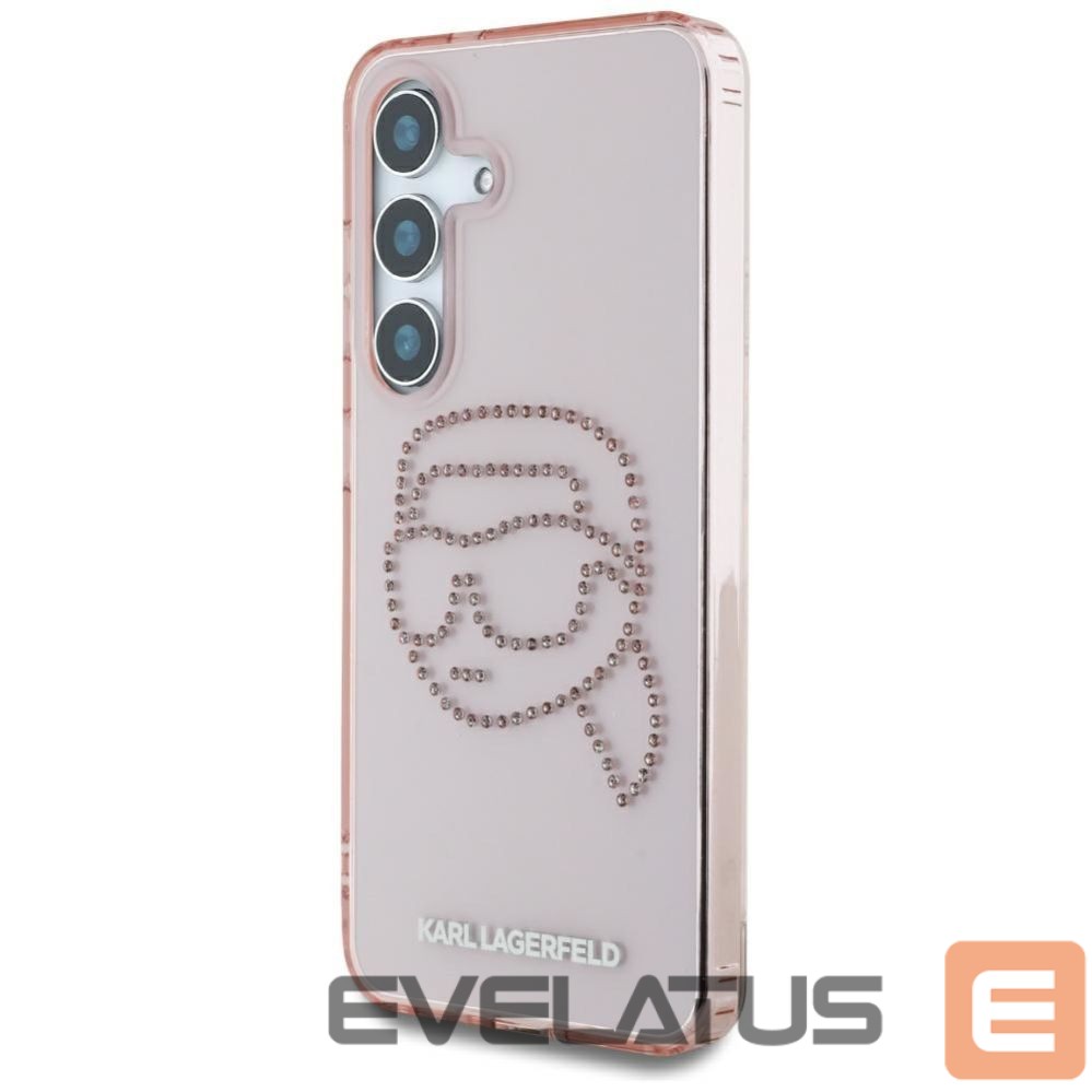 Другие товары Karl Lagerfeld Karl Lagerfeld Rhinestones K. Head Logo Samsung Galaxy S25 Case Pink