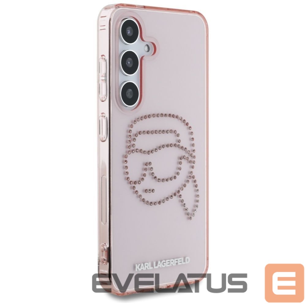 Другие товары Karl Lagerfeld Karl Lagerfeld Rhinestones K. Head Logo Samsung Galaxy S25 Case Pink