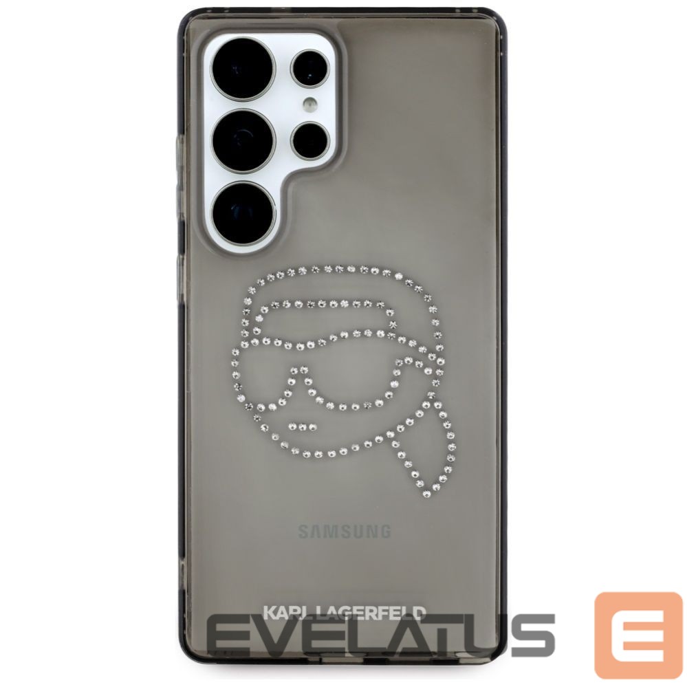 Другие товары Karl Lagerfeld Case Karl Lagerfeld Rhinestones Karl Head Logo Samsung Galaxy S25 Ultra black