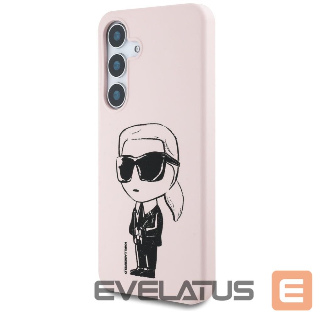 Другие товары Karl Lagerfeld Case Karl Lagerfeld Silicone Graffiti Ikonik Printed Logo MagSafe Samsung Galaxy S25 pink