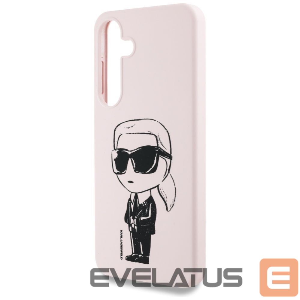Другие товары Karl Lagerfeld Case Karl Lagerfeld Silicone Graffiti Ikonik Printed Logo MagSafe Samsung Galaxy S25 pink