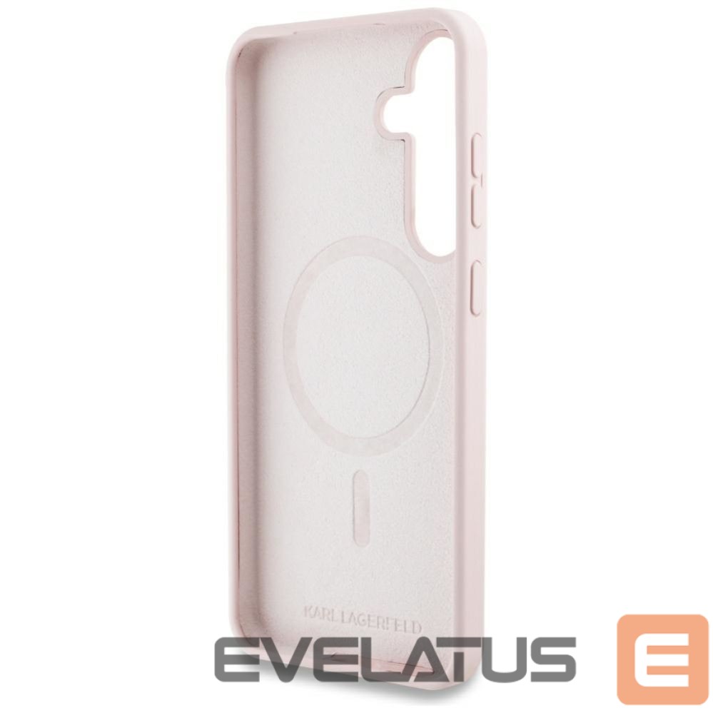 Другие товары Karl Lagerfeld Case Karl Lagerfeld Silicone Graffiti Ikonik Printed Logo MagSafe Samsung Galaxy S25 pink