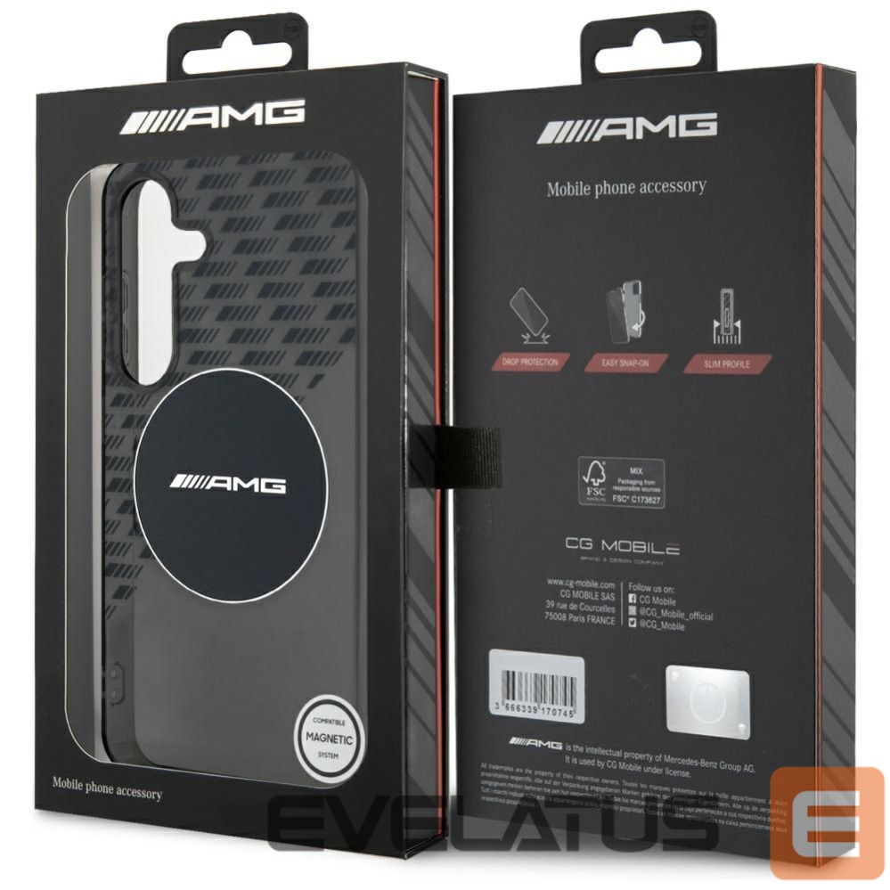 Другие товары Mercedes-Benz AMG Transparent Rhombs MagSafe Case for Samsung Galaxy S25 - Black