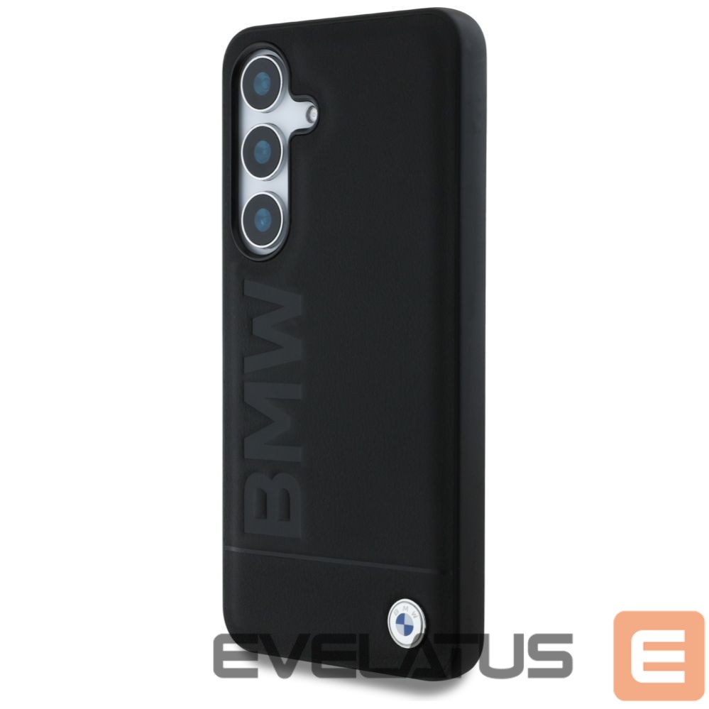 Другие товары BMW BMW Leather Big Wordmark Case for Samsung Galaxy S25+ - Black