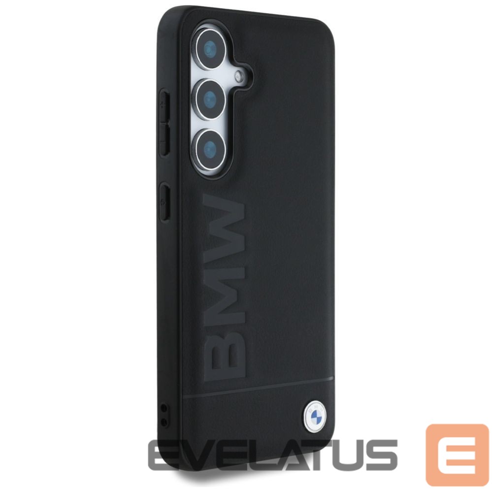 Другие товары BMW BMW Leather Big Wordmark Case for Samsung Galaxy S25+ - Black