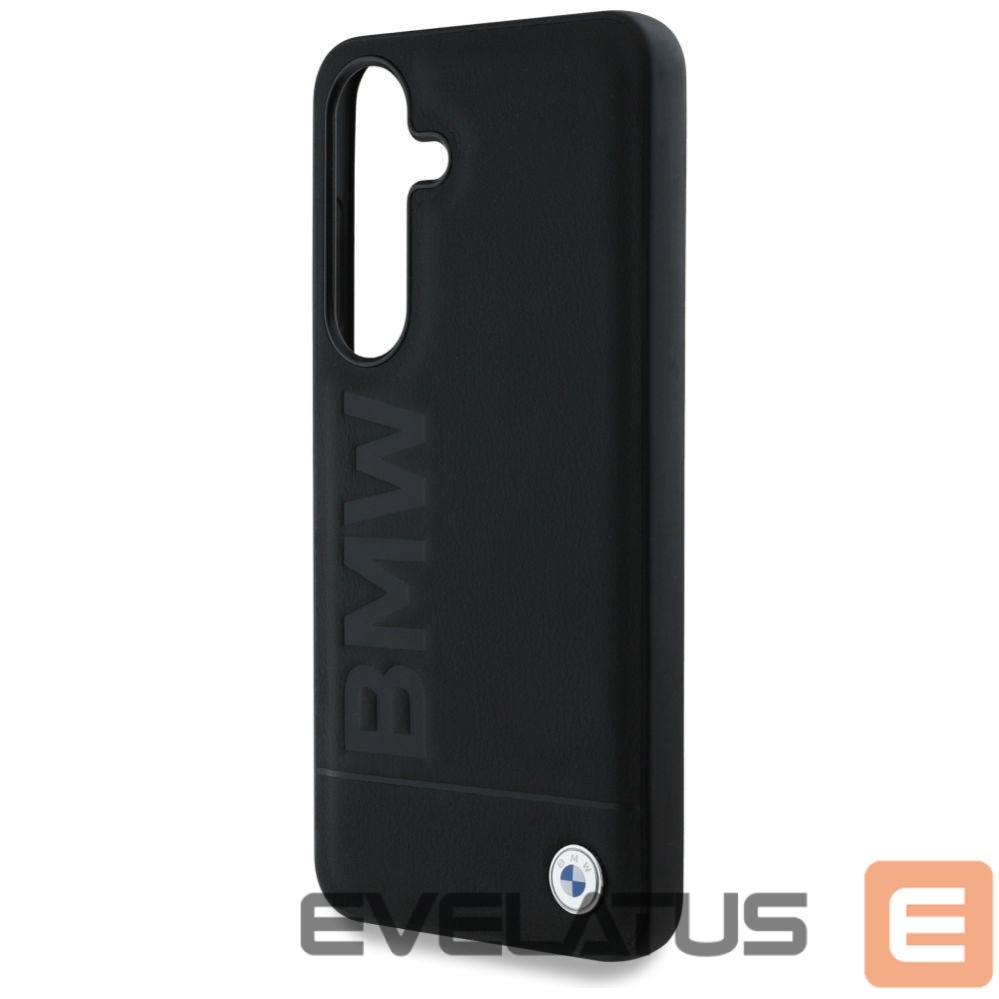 Другие товары BMW BMW Leather Big Wordmark Case for Samsung Galaxy S25+ - Black