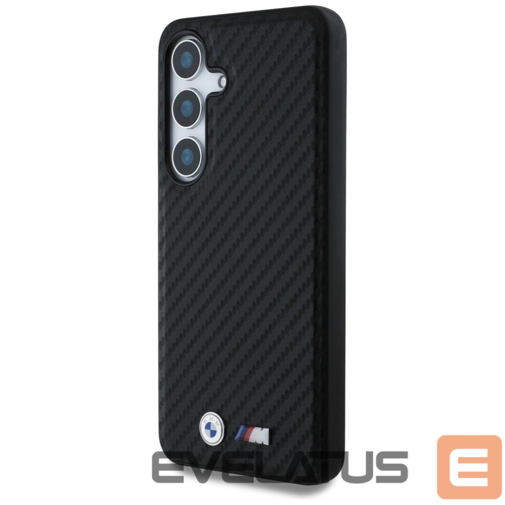 Другие товары BMW BMW Leather Carbon MagSafe Case for Samsung Galaxy S25 - Black