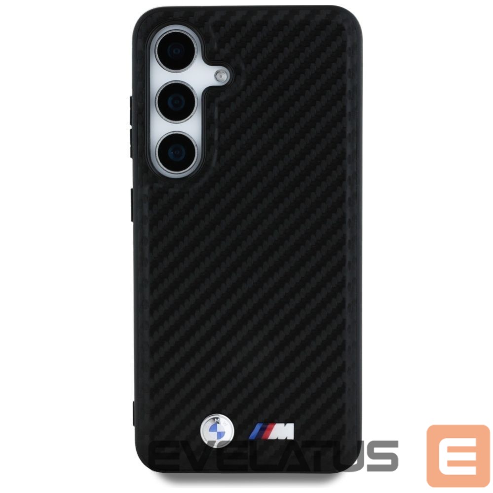 Другие товары BMW BMW Leather Carbon MagSafe Case for Samsung Galaxy S25 - Black