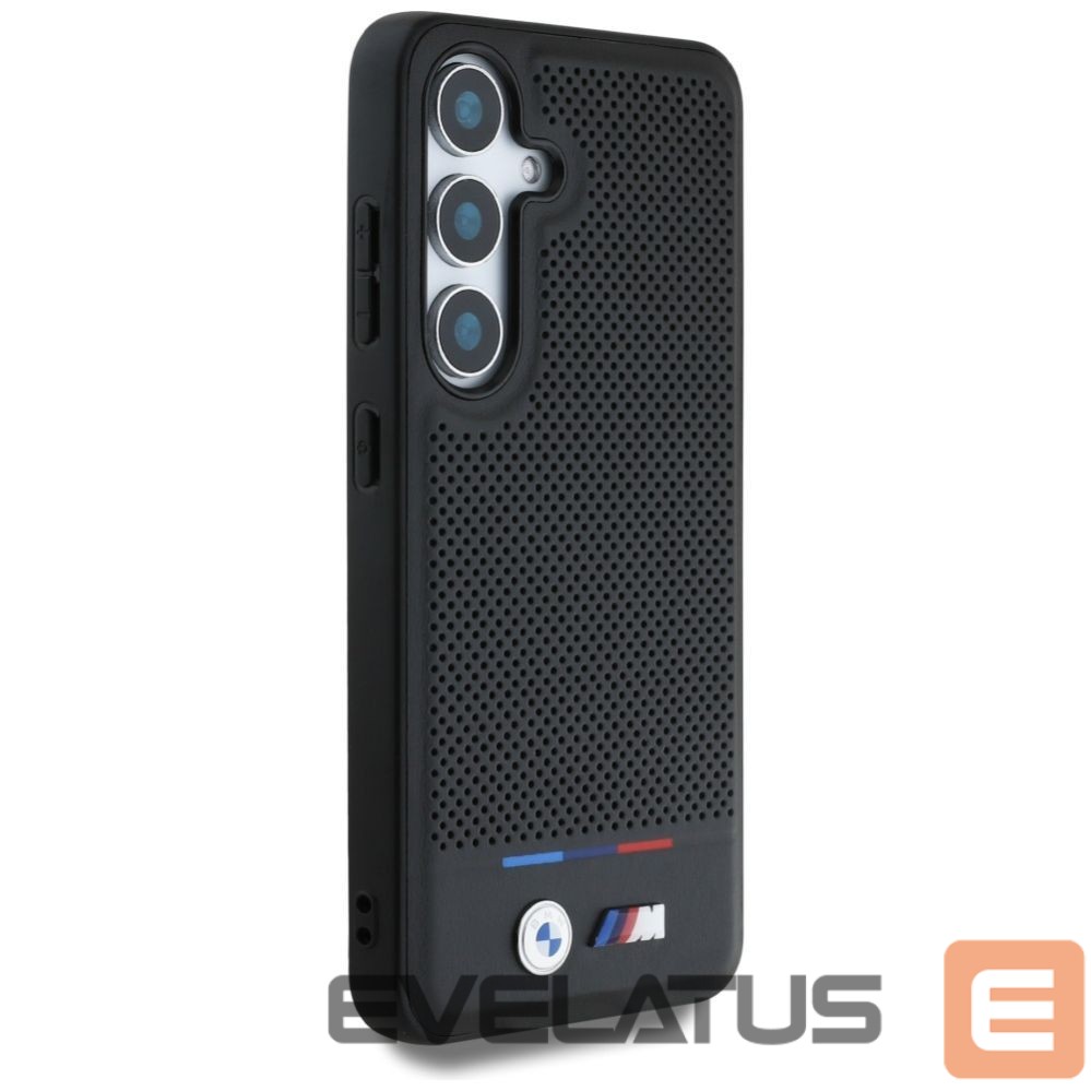 Другие товары BMW BMW Leather Tricolor Stripe MagSafe Case for Samsung Galaxy S25 - Black