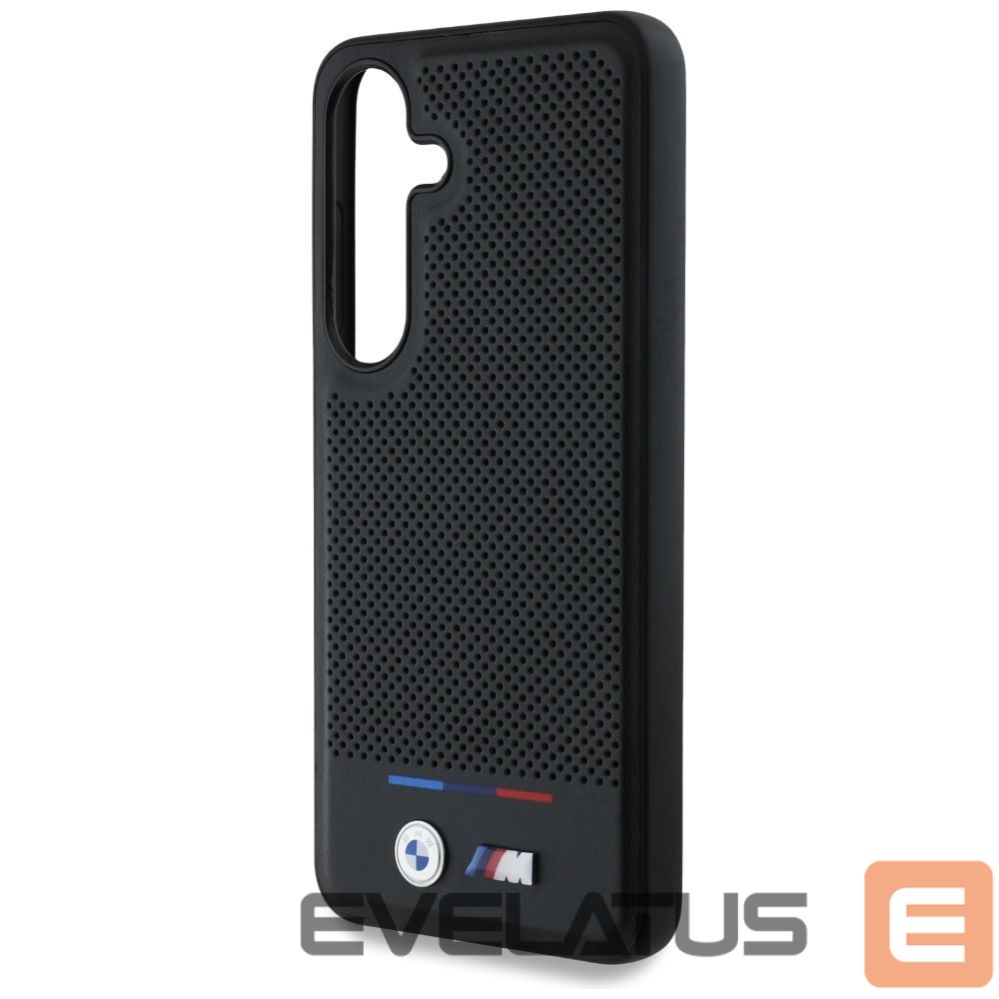 Другие товары BMW BMW Leather Tricolor Stripe MagSafe Case for Samsung Galaxy S25 - Black