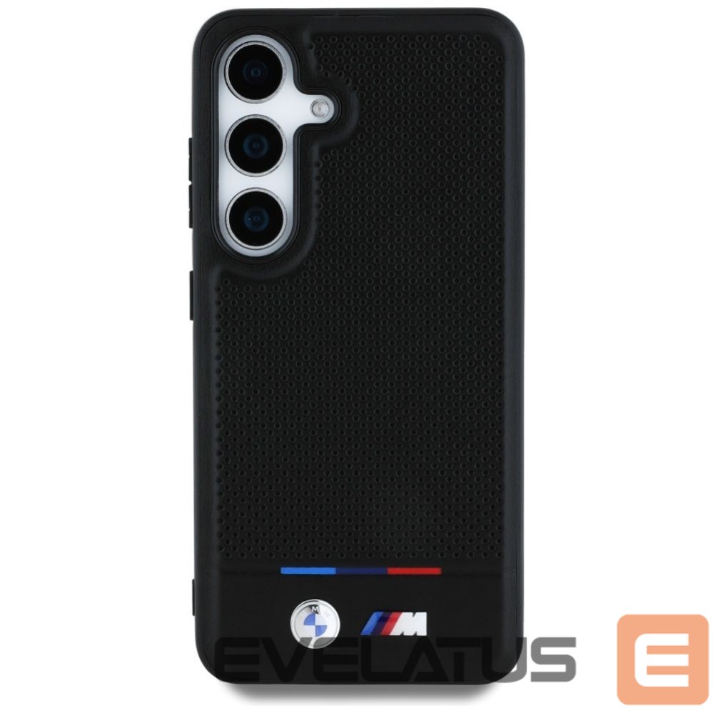 Другие товары BMW BMW Leather Tricolor Stripe MagSafe Case for Samsung Galaxy S25 - Black